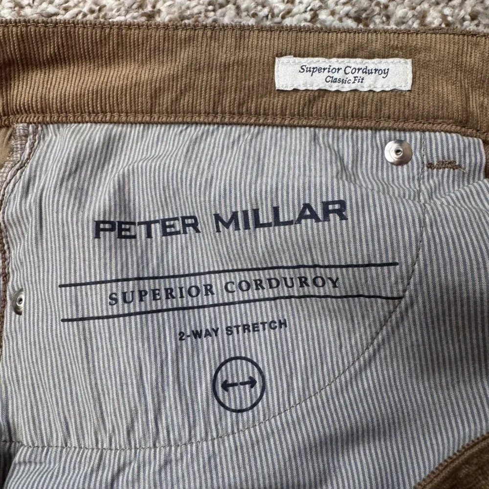 Peter‎ Millar Classic Fit Men 38x34 Superior Corduroy Tan Pant 2-Way Stretch New